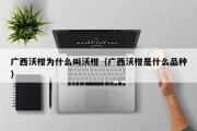 广西沃柑为什么叫沃柑（广西沃柑是什么品种）