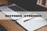 四川甘平柑橘树苗（甘平柑橘种植技术）