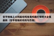甘平柑橘上火吗能吃吗有毒吗图片视频大全集最新（甘平柑橘的功效与作用）