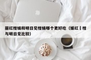 丽红柑橘和明日见柑橘哪个更好吃（媛红椪柑与明日见比较）