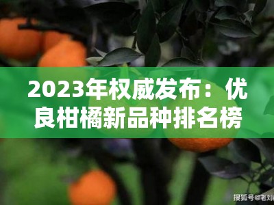 2023年权威发布：优良柑橘新品种排名榜前十名及栽培指南