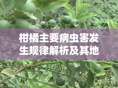 柑橘主要病虫害发生规律解析及其地域分布特征与周年动态研究