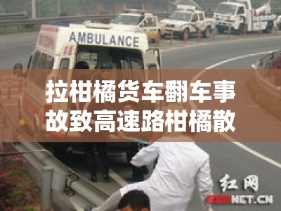 拉柑橘货车翻车事故致高速路柑橘散落，交通中断2小时