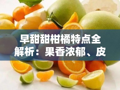 早甜甜柑橘特点全解析：果香浓郁、皮薄多汁的早熟品种优势