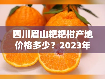 四川眉山耙耙柑产地价格多少？2023年果农直销最新行情解析