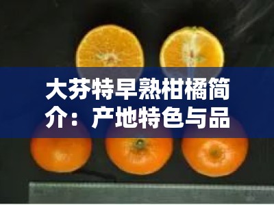 大芬特早熟柑橘简介：产地特色与品种优势解析