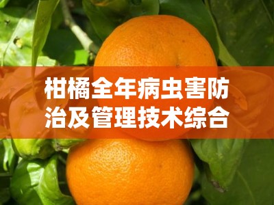 柑橘全年病虫害防治及管理技术综合防控指南